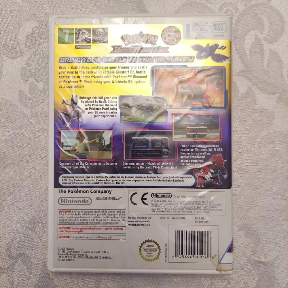 Wii Pokemon Battle Revolution (PAL Europe Region Locked Version)